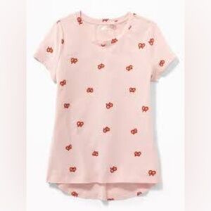 Old Navy pretzel shirt color pink and brown size XL (14)